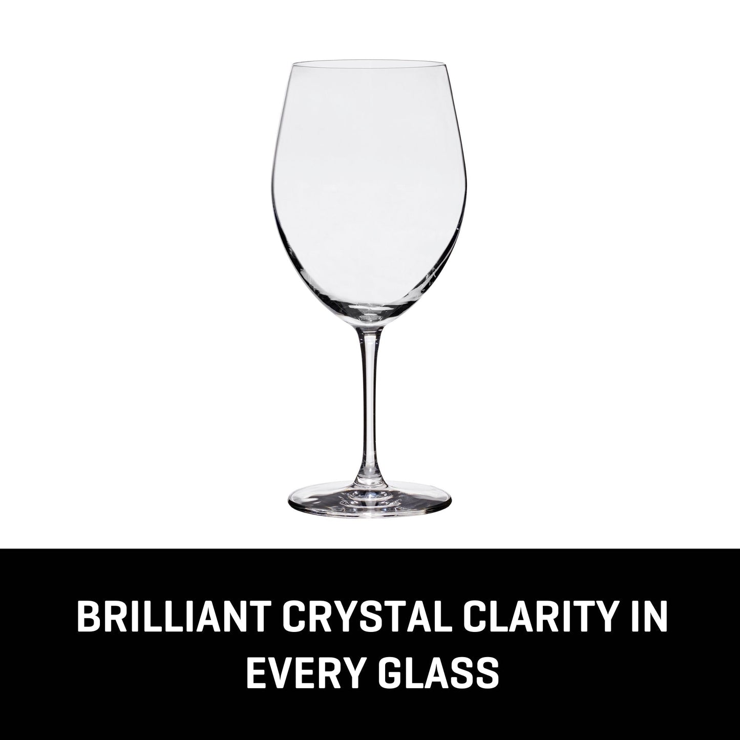 Lucaris Bangkok Bliss Bordeaux Glasses (4-Pieces), 25-ounce, Dishwasher Safe, Lead-free Crystalline