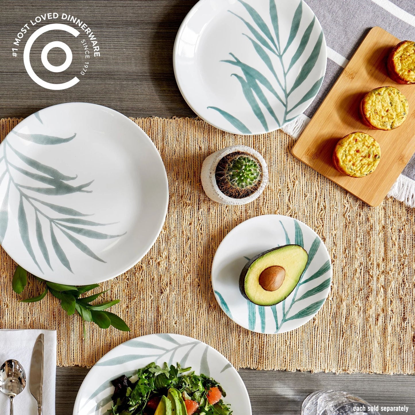 Corelle® Solar Print 10.25" Dinner Plate, EXCLUSIVE