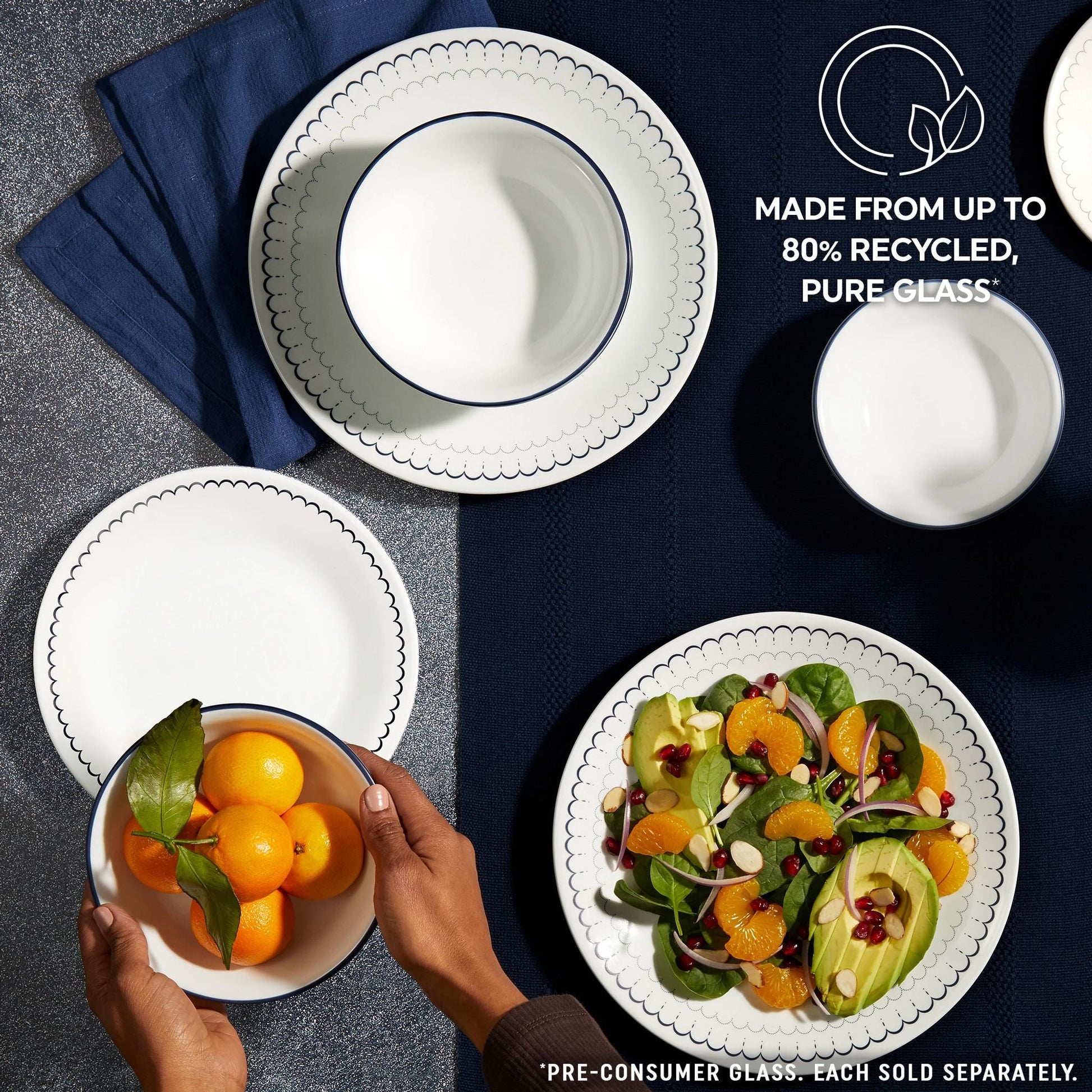Corelle® Caspian Lace 8.5" Salad Plate