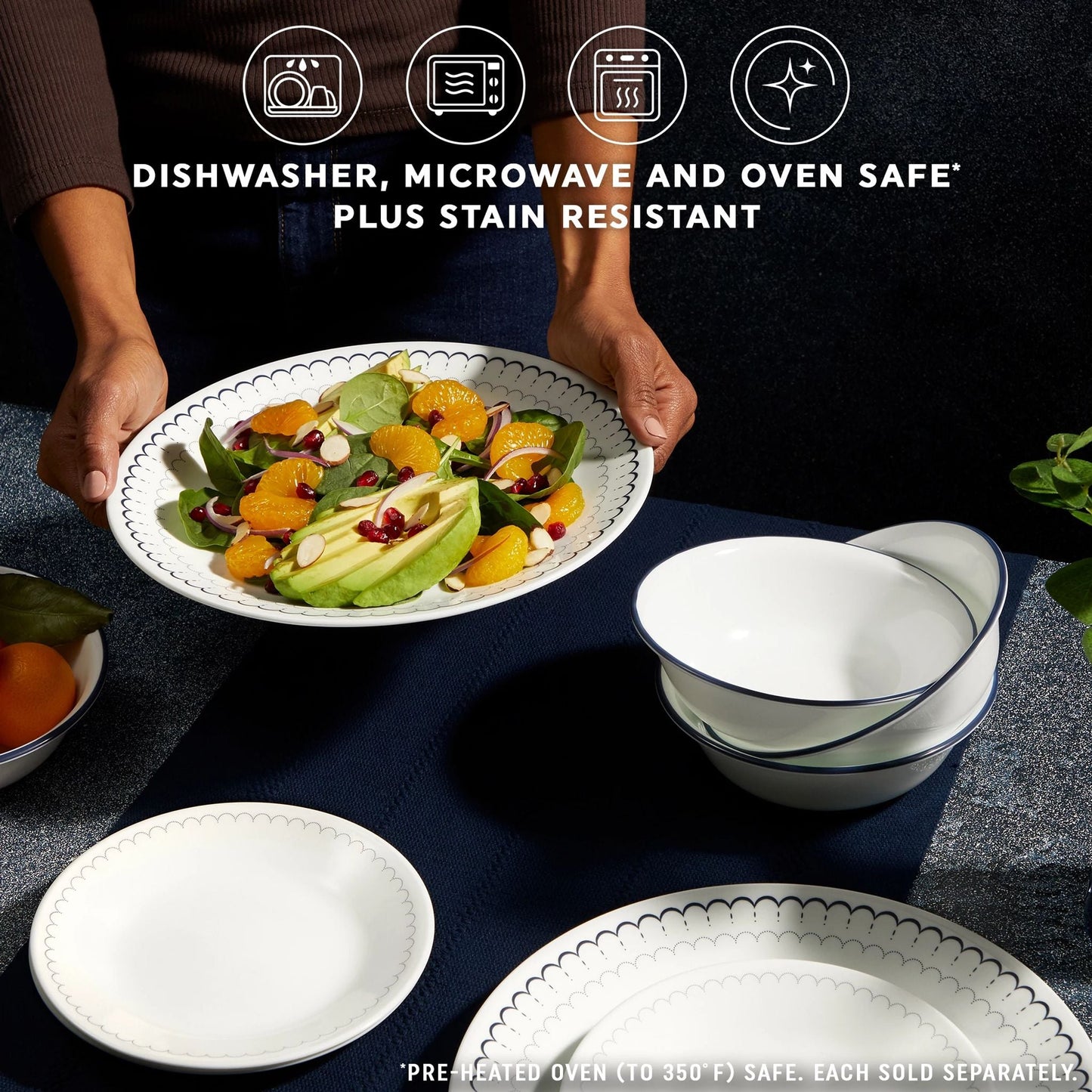 Corelle® Caspian Lace 6.75" Appetizer Plate