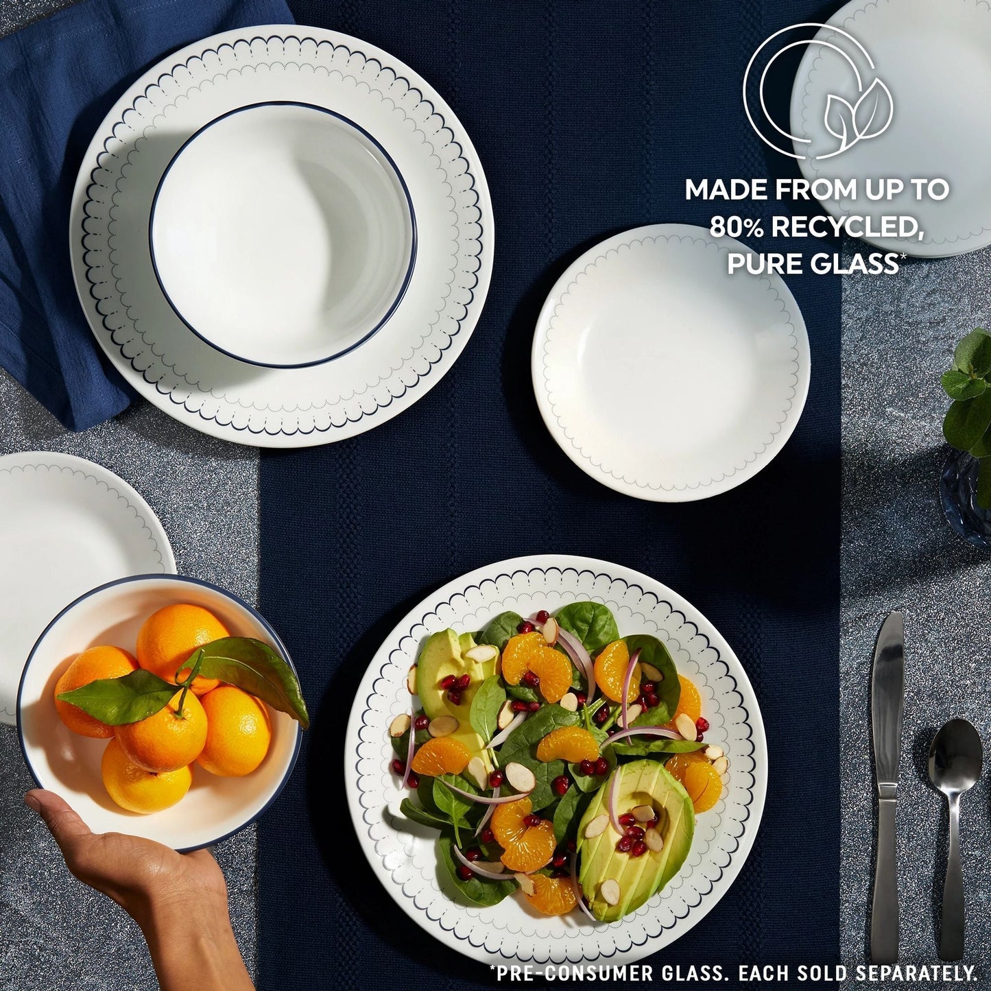 Corelle® Caspian Lace 6.75" Appetizer Plate