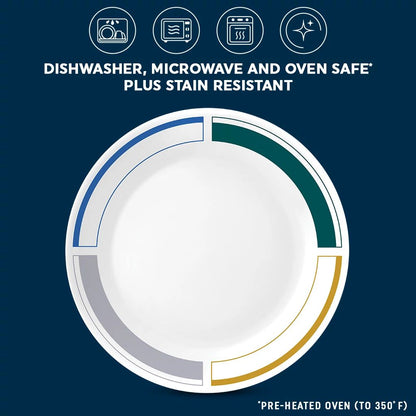 Corelle® Color Block 10.25" Dinner Plate