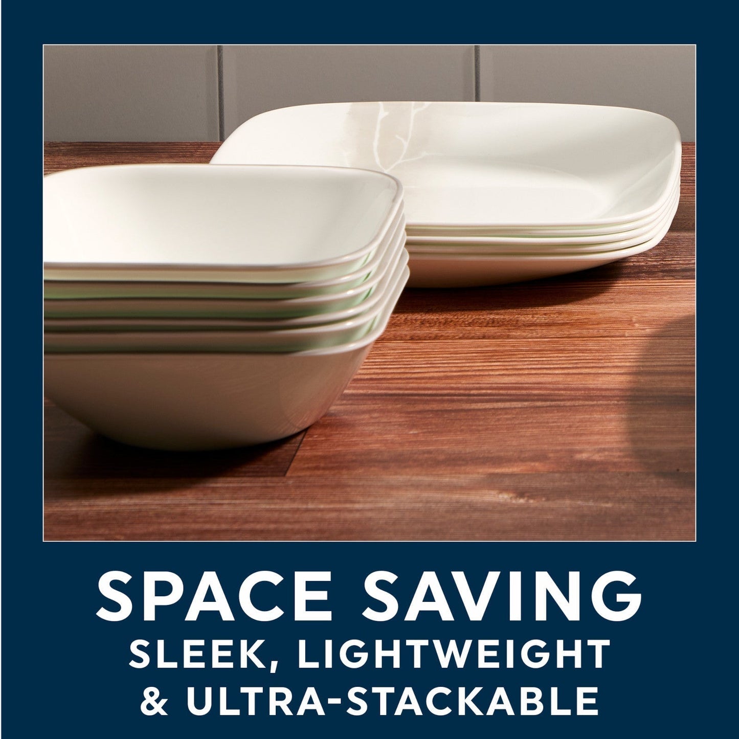 Corelle® Square Wandering Grove 9" Salad Plate